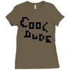 cool dude 2 Ladies Fitted T-Shirt