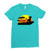 Mufasa and Simba Lion King Ladies Fitted T-Shirt