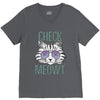 CHECK MEOWT CAT V-Neck Tee