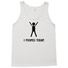 i pooped today t shirt large funny cool nerd geek humor vintage retro Tank Top