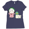 Sarah and Duck Ladies Fitted T-Shirt