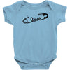 pin love Baby Onesie