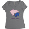 insert coin Women's Triblend Scoop T-shirt