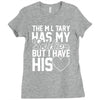 military has my soldier i have his heart Ladies Fitted T-Shirt