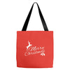 merry christmas flower Tote Bags