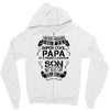Super Cool Papa Of A Freaking Awesome Son Zipper Hoodie