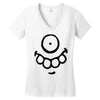 monster face (2) Women's V-Neck T-Shirt