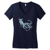 sea emperor transparent buffalo Women's V-Neck T-Shirt