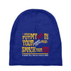 i wanna put my head in your head and smack your head Baby Beanies