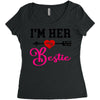 i'm her bestie Women's Triblend Scoop T-shirt