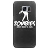 zombies only want a hug bad taste haloween zombie pop culture gift Samsung Galaxy S7 Edge