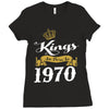 kings are born in 1970 Ladies Fitted T-Shirt