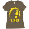 t rex mark bolan glam rock legend Ladies Fitted T-Shirt