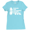 pickles are cucumbers soaked in evil Ladies Fitted T-Shirt