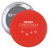 merry christmas and happy new year Pin-back button