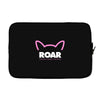 pussy roar - women's march alliance white logo Laptop sleeve