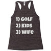 golfing dad uncle Racerback Tank