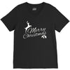 merry christmas flower V-Neck Tee