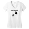 i wet my plants Women's V-Neck T-Shirt