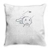 cute bunny Throw Pillow