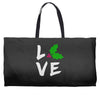 love christmas trending Weekender Totes