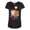 french toast kiss Maternity Scoop Neck T-shirt