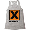 irritant symbol Racerback Tank