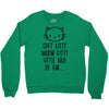 weird kitty Crewneck Sweatshirt