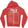 July Girl Facts Cancer Zipper Hoodie