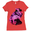 celestial cat Ladies Fitted T-Shirt
