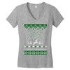 merry christmas ugly christmas sweater Women's V-Neck T-Shirt