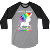 look it's a magical fck unicorn funny 3/4 Sleeve Shirt