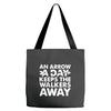 an arrow a day zombie dary Tote Bags