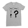wait,what Ladies Fitted T-Shirt