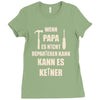 wenn papa wer dann Ladies Fitted T-Shirt