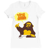 monkey yo bitch Ladies Fitted T-Shirt