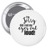 i'm sorry did i roll ... Pin-back button