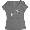 swan kick Women's Triblend Scoop T-shirt
