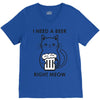 RIGHT MEOW BEER CAT V-Neck Tee