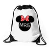 Mr. and Mrs. Matching Drawstring Bags