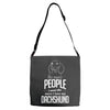 The More People I Meet The More I Love My Dachshund Gifts Adjustable Strap Totes