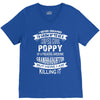 Super Cool Poppy Of A Freaking Awesome Granddaughter V-Neck Tee