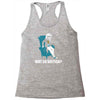 why so british Racerback Tank