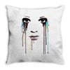 watercolor eyes Throw Pillow