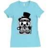 steampunk panda Ladies Fitted T-Shirt