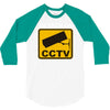 as seen on cctv chav rude,funny,cool,modern,fun 3/4 Sleeve Shirt