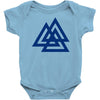 valknutr knoten der gefallenen odin nordisch symbol aspekte wotan Baby Onesie