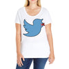 boy bird Ladies Curvy T-Shirt