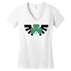 zelda logo treffle trois feuilles Women's V-Neck T-Shirt