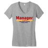 Manager Of Myselfy i Was Nobody Before Social Media Women's V-Neck T-Shirt